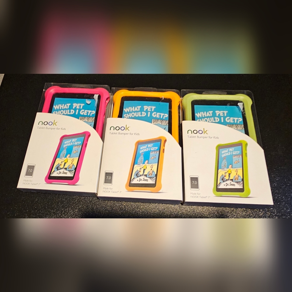 Nook Tablet‎ Bumper - Pink, Orange or Green